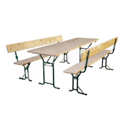 Õllemööbel e. välimööbel seljatoega 70 x 220 cm